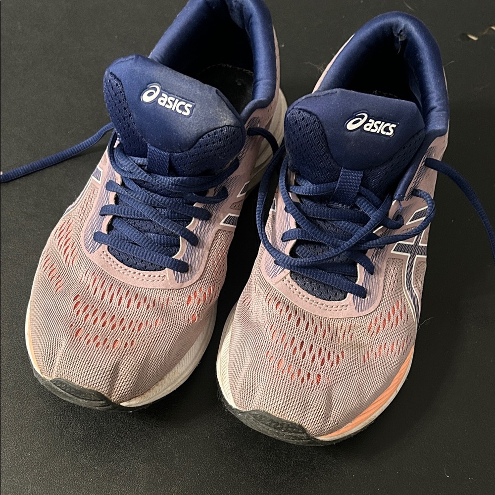 Asics Pink and Blue Running Shoes